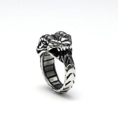 DragonRingforMenorWomenStainlessSteelGothicBikerPunkGingerLyneCollection_Silver-5