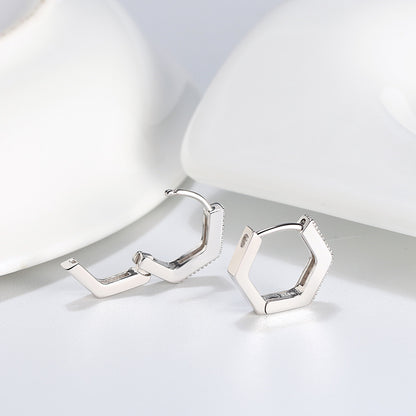HexagonHoopEarringsforWomenSterlingSilverClearPaveCzGingerLyneCollection_Silver-6