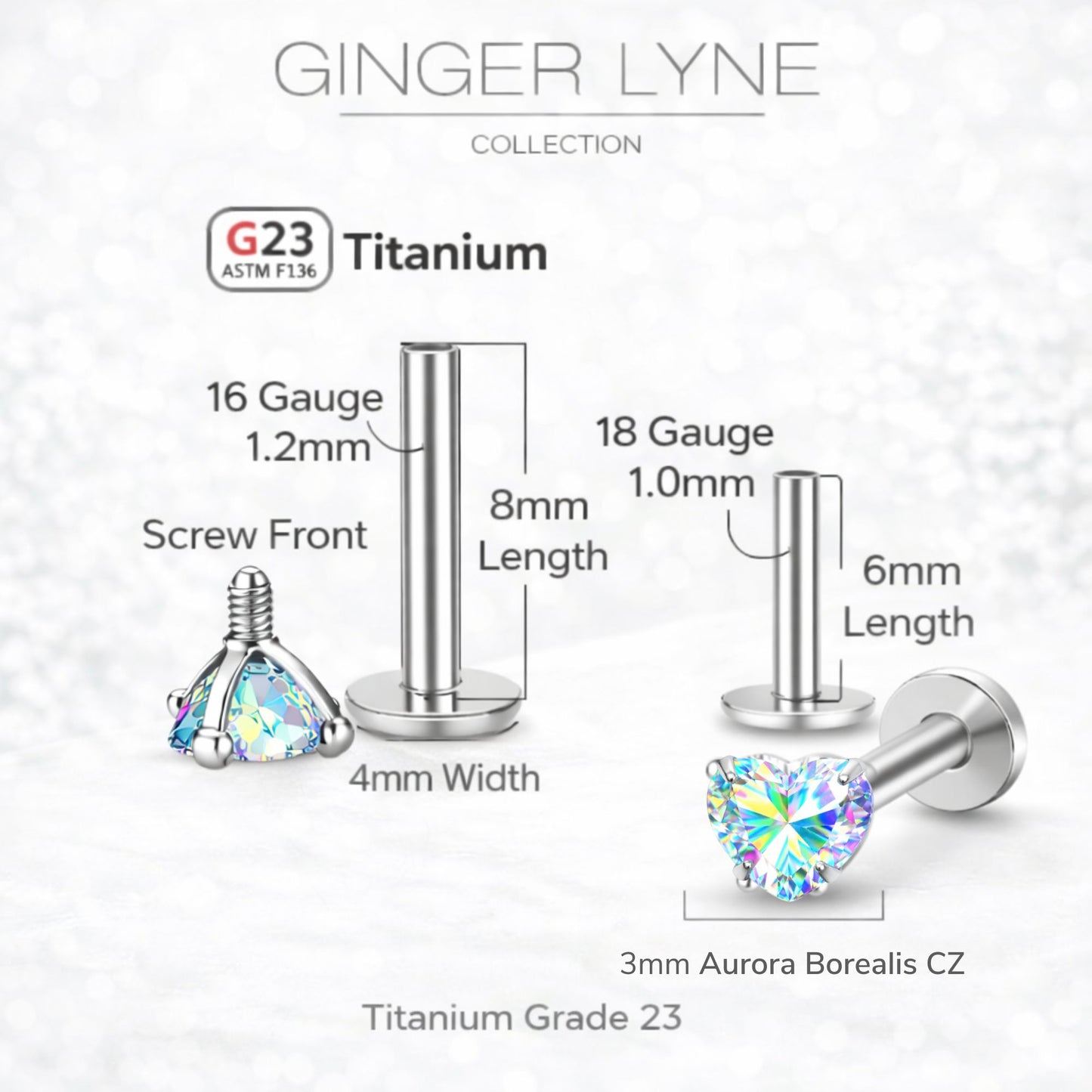 SmallHeartCZSolitaireFlatBackStudEarringsBodyPiercingsbyGingerLyne2SetsPost6mm8mmIncluded_3mm-AuroraBorealis-5