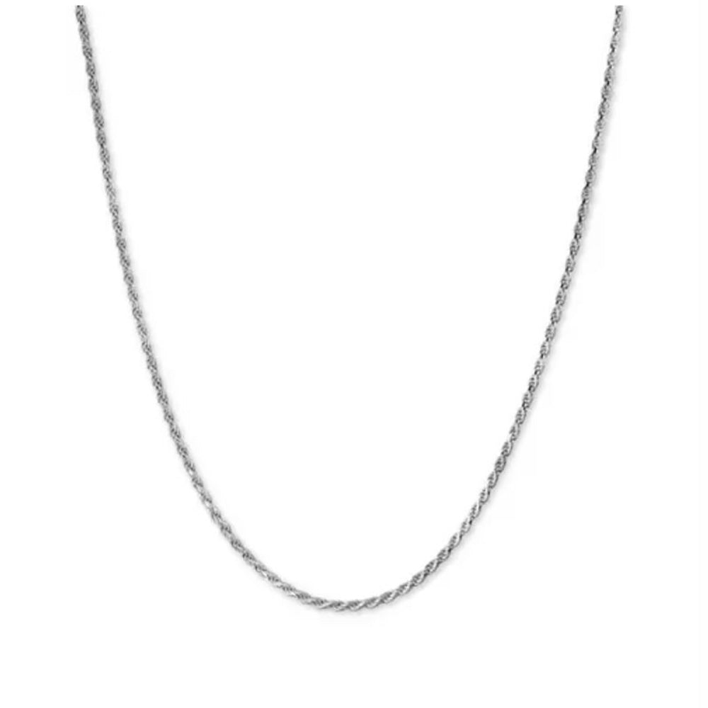 Rope Chain Womens Mens 24 Inch Sterling Silver 1mm Width Ginger Lyne Collection