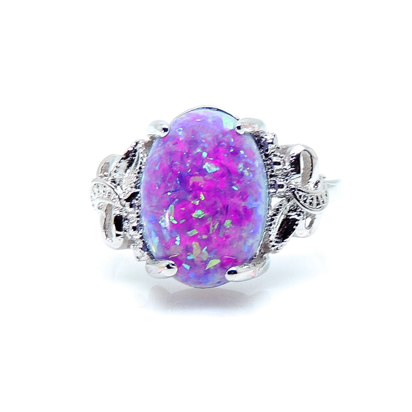 SharlaStatementRingGreenFireOpalWomenGingerLyneCollection_Purple-1