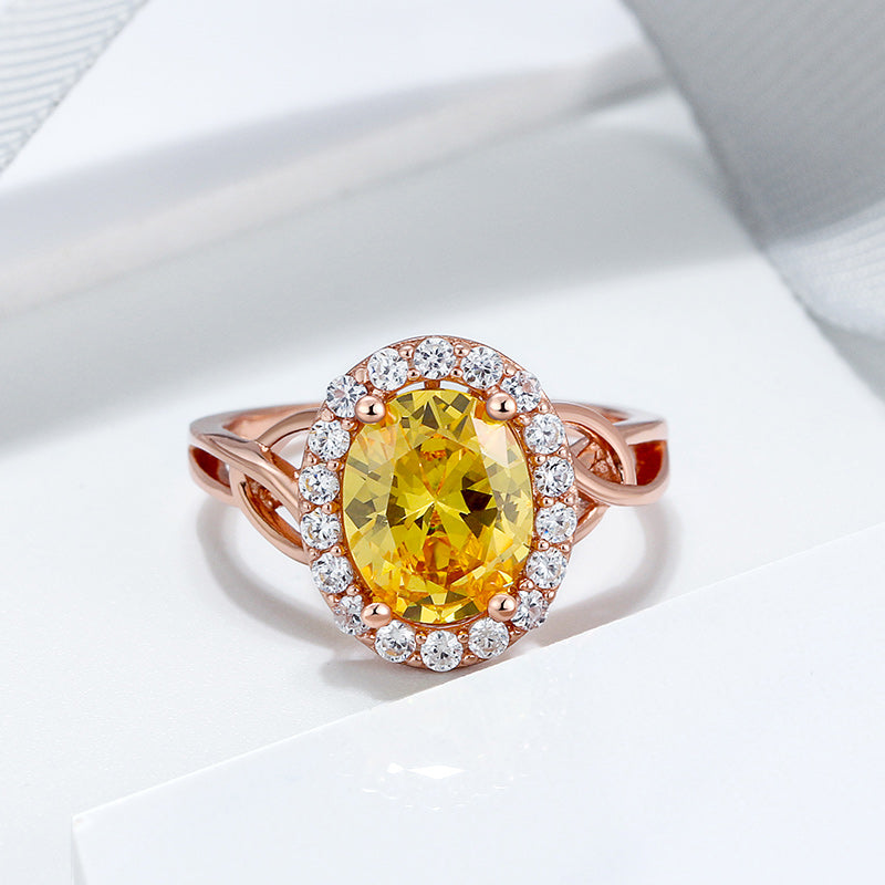 HaloYellowCzEngagementRingforWomenRoseGoldSterlingSilverGingerLyneCollection_Yellow-2