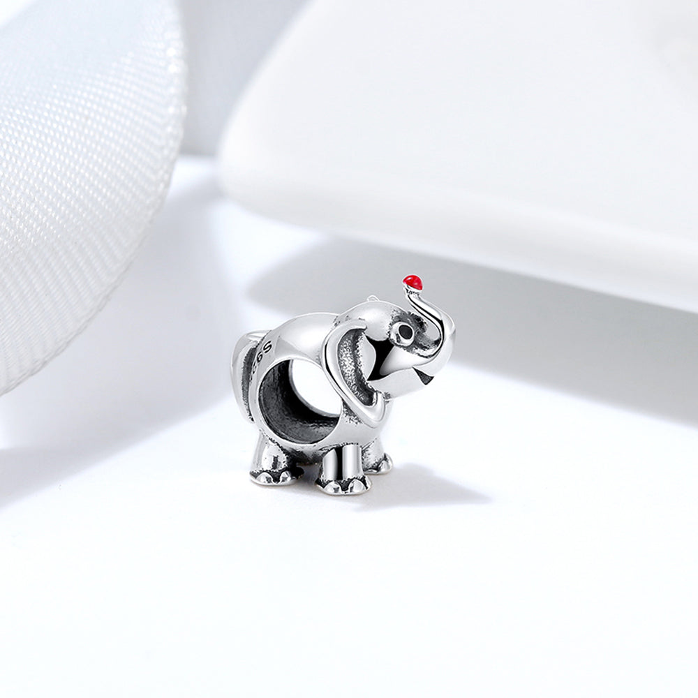 Elephant Charm European Bead Sterling Silver Ginger Lyne Collection