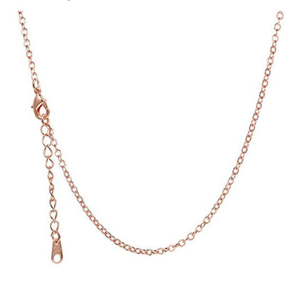 RoloChainRoseGoldPlatedSterlingSilver1mm20InchWomensGingerLyneCollection_Gold-1