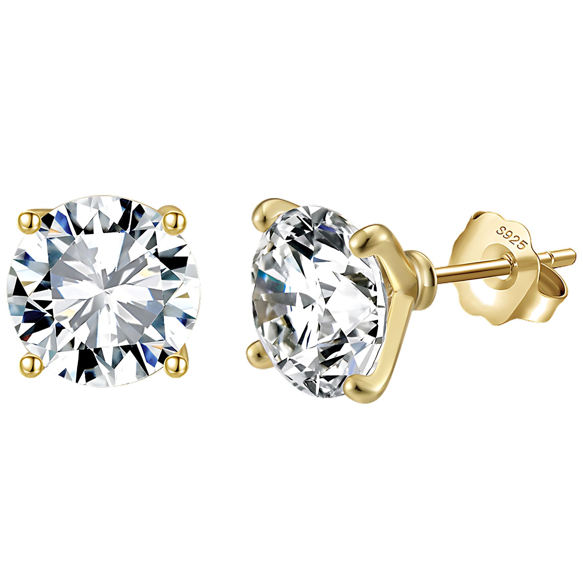 SolitaireStudEarringsforWomen8CtwSterlingSilverStudsforherGingerLyneCollection_Silver-2