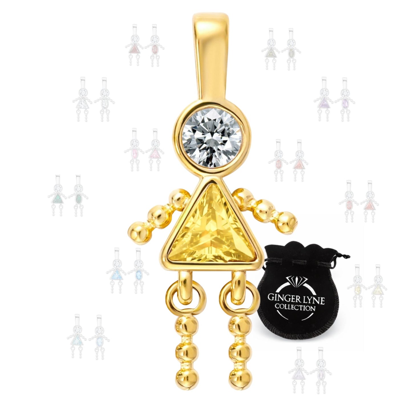 BirthstoneFamilyPendantforMombyGingerLyneStainlessSteelCubicZirconiaCharmsForGrandmaNecklace_Female-November-Gold-1