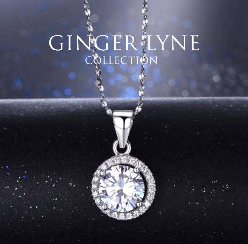 JennyNecklaceforWomenHaloRoundPendantCubicZirconiaGingerLyneCollection_Silver-5