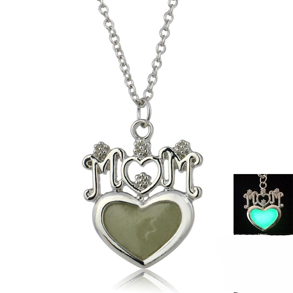 MomGlowinDarkMomPendantNecklaceWomensGingerLyneCollection_Green-2