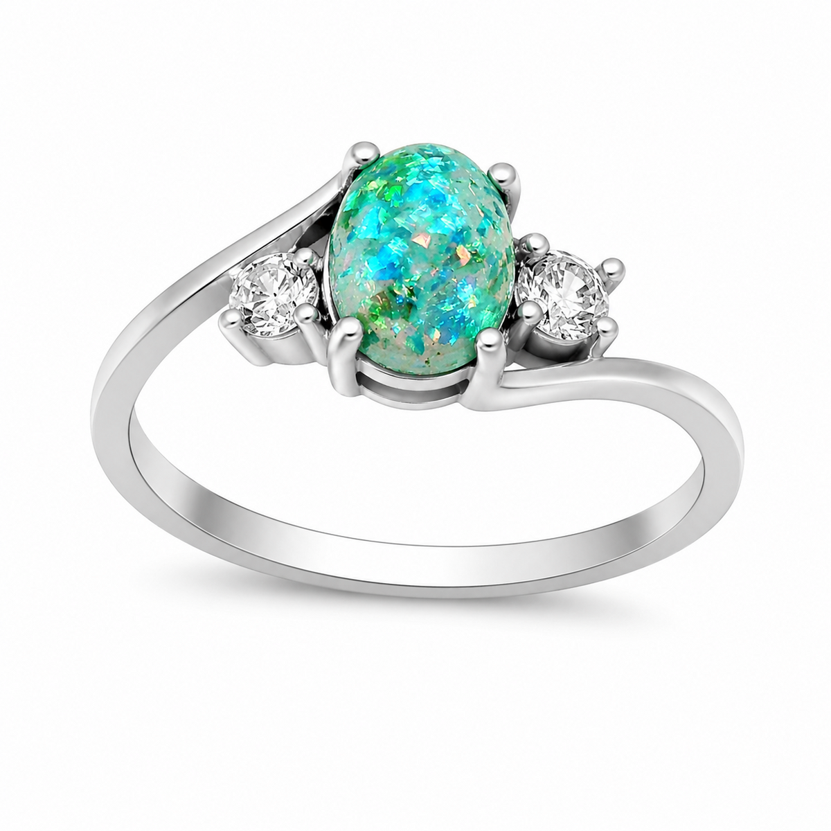 ArletteSimulatedFireGreenorPurpleOpalRingWomensEngagementGingerLyneCollection_Green-1