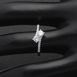 Load image into Gallery viewer, Tatiana Engagement Ring Sterling Silver 2 Stone Cz Womens Ginger Lyne Collection - 10

