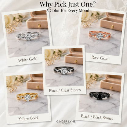 QueenaSolitaireEngagementRingforWomenSterlingSilverCZGingerLyneCollection_RoseGoldOverSilver-6