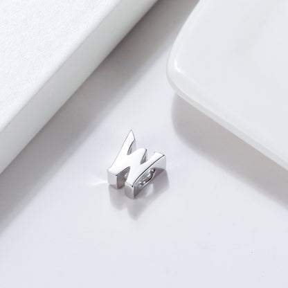 Initial Letter Charms for Women Bracelet Sterling Silver  Ginger Lyne Collection - W