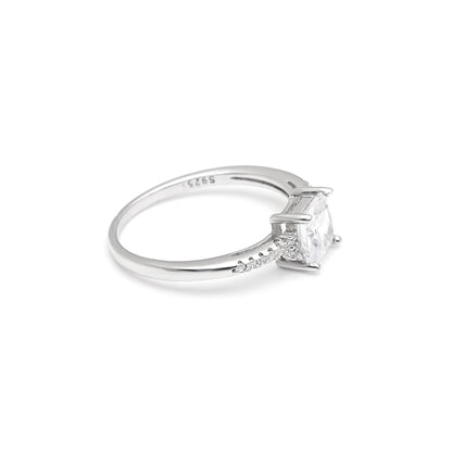 MorganEngagementRingPrincessCzSterlingSilverWomenGingerLyneCollection_Silver-4