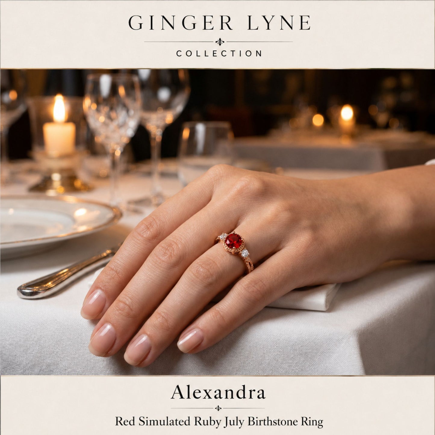 AlexandraBirthstoneRingRoseGoldPlatedSterlingSilverRedCZWomensGingerLyne_Red-4