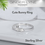 Load image into Gallery viewer, Bunny Rabbit Ring for Girls or Women Sterling Silver Ginger Lyne Collection - 6
