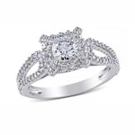 Load image into Gallery viewer, Carlita Engagement Ring Sterling Silver Womens Cz Ginger Lyne Collection - 9
