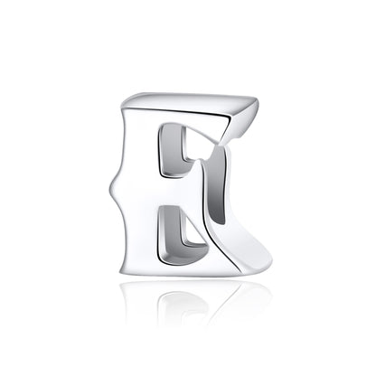 Initial Letter Charms Sterling Silver Womens Girls Ginger Lyne Collection - E