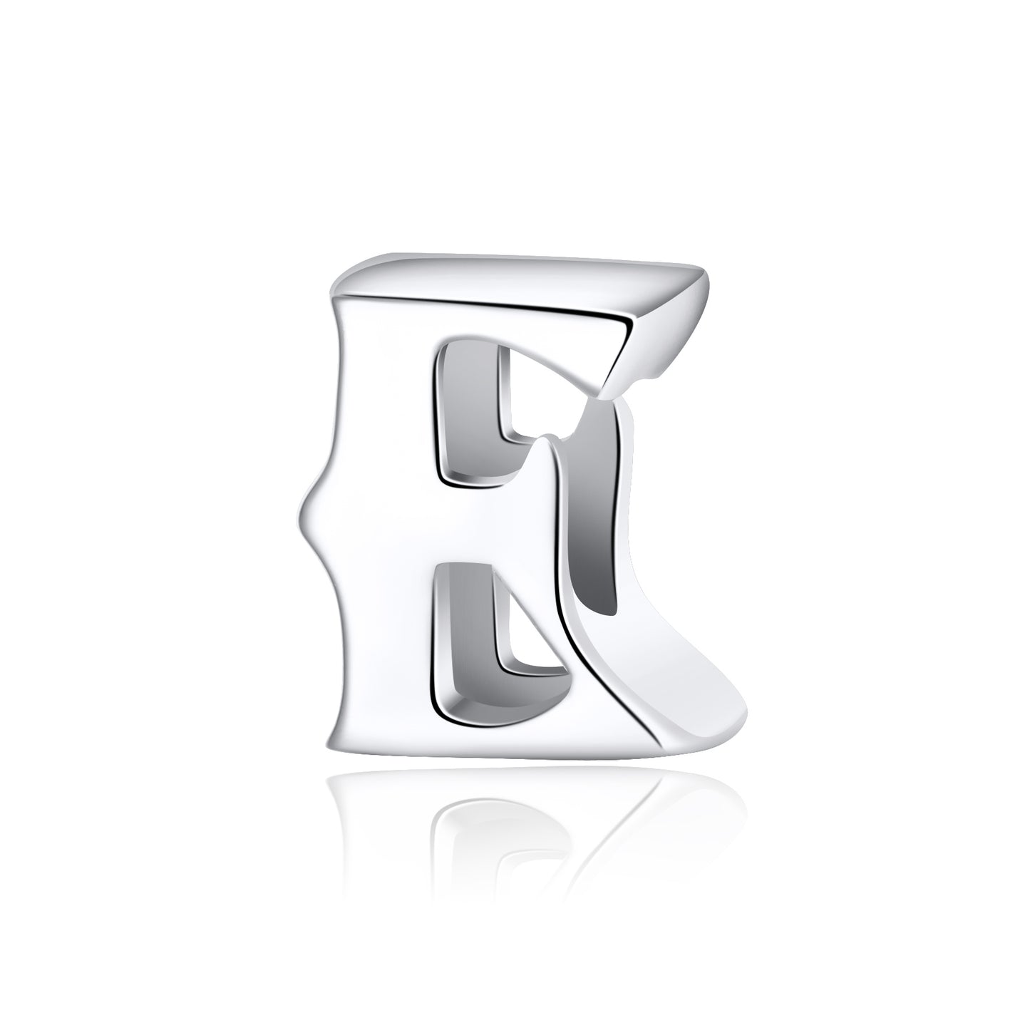 Initial Letter Charms for Women Bracelet Sterling Silver  Ginger Lyne Collection - E