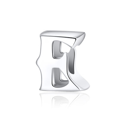 Initial Letter Charms for Women Bracelet Sterling Silver  Ginger Lyne Collection - E