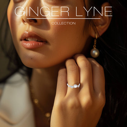 IslaSimulatedPearlRingforWomenSterlingSilver14KGoldPlatedGingerLyneCollection_Gold-6
