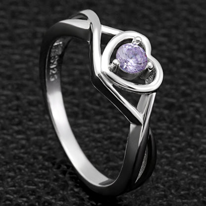 ChristineEngagementRingPromiseHeartForWomenSilverCzGingerLyneCollection_June-Lilac-3