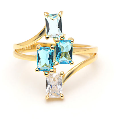 TianaStatementRingBlueCzGoldSterlingSilverWomensGingerLyneCollection_Blue-2