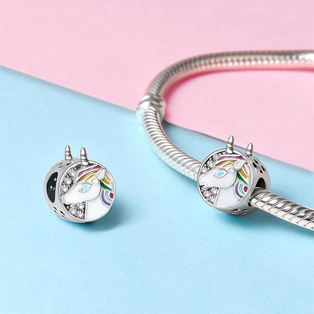 WhiteUnicornCharmEuropeanBeadCZSterlingSilverGingerLyneCollection_Silver-4
