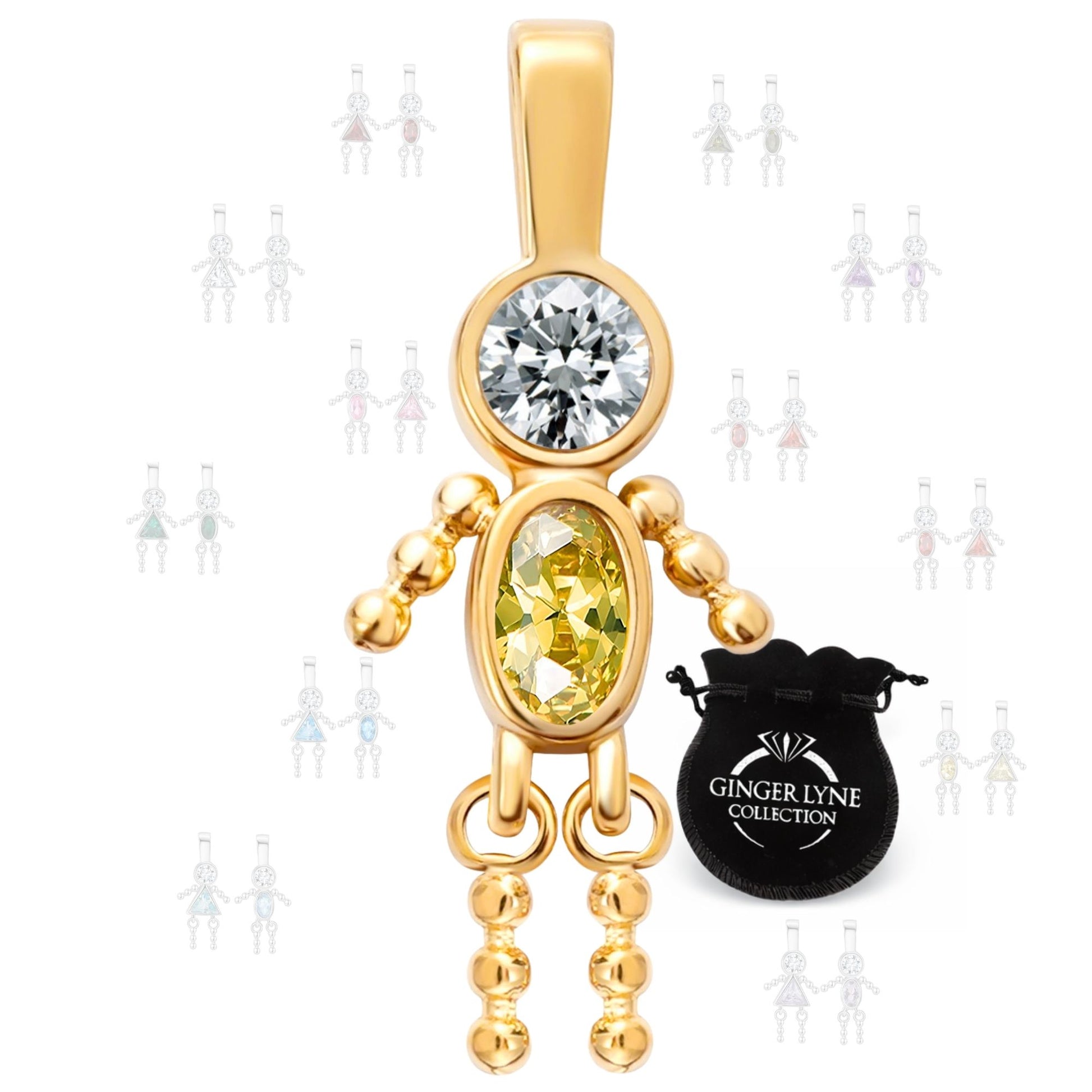 BirthstoneFamilyPendantforMombyGingerLyneStainlessSteelCubicZirconiaCharmsForGrandmaNecklace_Male-November-Gold-1