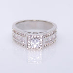 Load image into Gallery viewer, Lavish Engagement Ring Halo Princes Cz Bridal Wedding Womens Ginger Lyne Collection - 10
