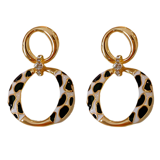 LeopardCircleDropEarringsforWomenGoldStainlessSteelChunkyHoopStudsGingerLyne_Gold-1