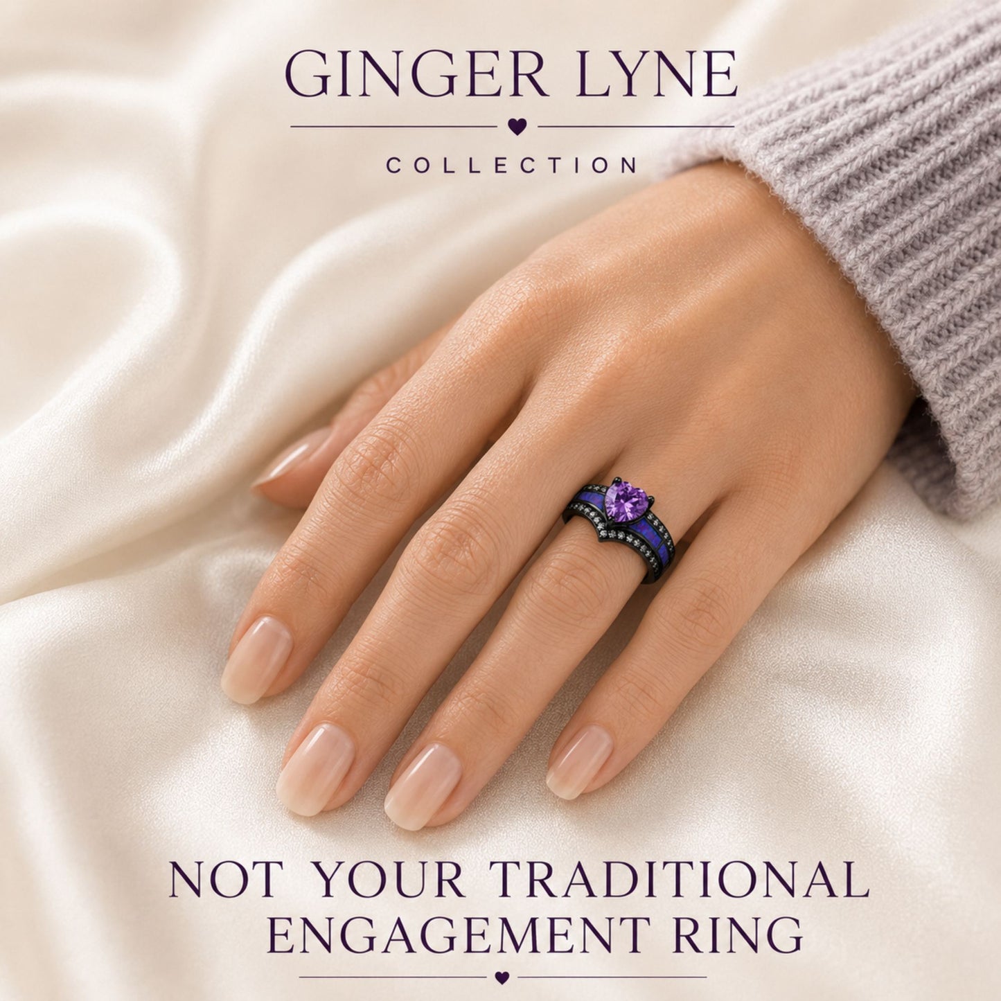 BlackEngagementRingforWomenMysticTopazCZHeartPromiseRingGiftforHerGingerLyne_Purple-6