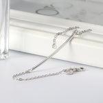 Load image into Gallery viewer, Curved Bar Chain Bracelet for Women and Girls Sterling Silver Ginger Lyne Collection

